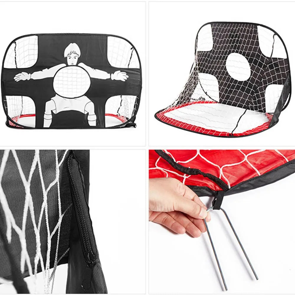 Foldable Football Goal Nylon Soccer Goal Kids and Adults Football Target Net for Playground Backyard Indoor Outdoor Training - Buy online at  Vibe In Cart.
