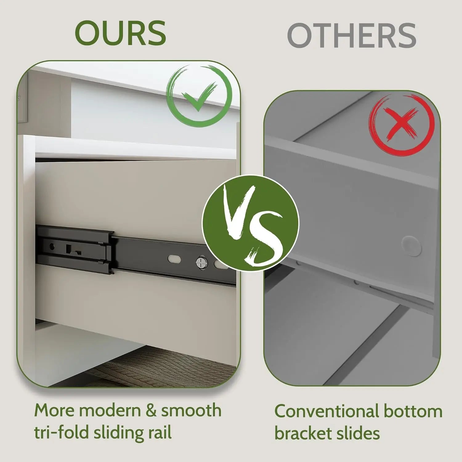 Modern 6-Drawer Dresser，White Storage Cabinet with LED Lights, Wide Chest of Drawers , Organizer for Bedroom,Living Room - Buy online at  Vibe In Cart.