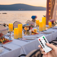 12-120PCS Wedding LED Candles Flickering Decor Flameless Candles Battery Operated with Remote Control Tealight Dinner Home Party - Buy online at  Vibe In Cart.