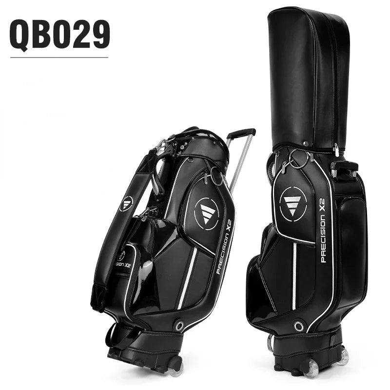 Waterproof PU Golf Ball Bag with Wheel and High Capacity
