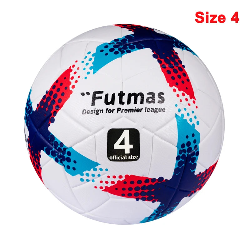 Soccer Balls, Size 5 and Size 4, PU Material, Seamless Design