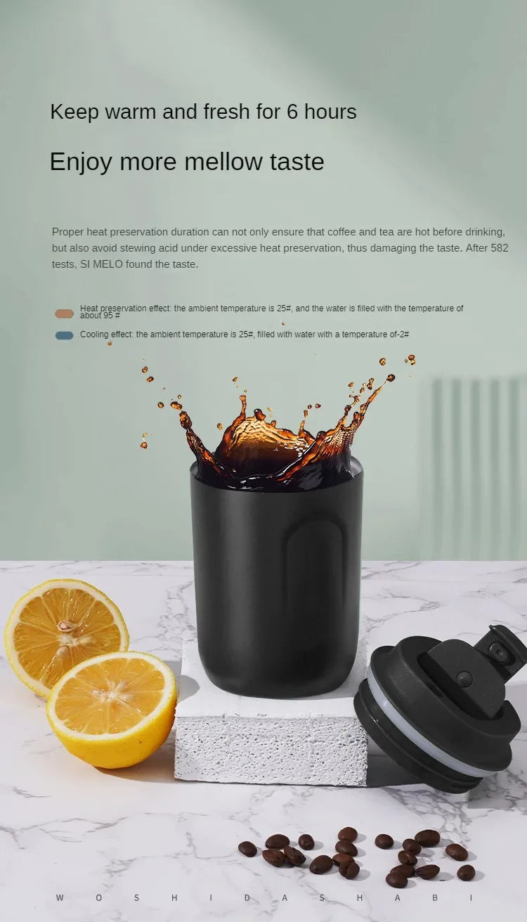 Mini Thermos Bottle Coffee Mug Stainless Steel Cup Thermal Leakproof Vacuum Flask Double Wall Tumbler Insulated Travle Drinkware - Buy online at  Vibe In Cart.