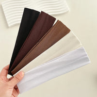 Four Seasons Solid Sports Headbands For Women Fitness Running Yoga Solid Color Elastic Hairbands Stretch Makeup Hair Accessories - Buy online at  Vibe In Cart.