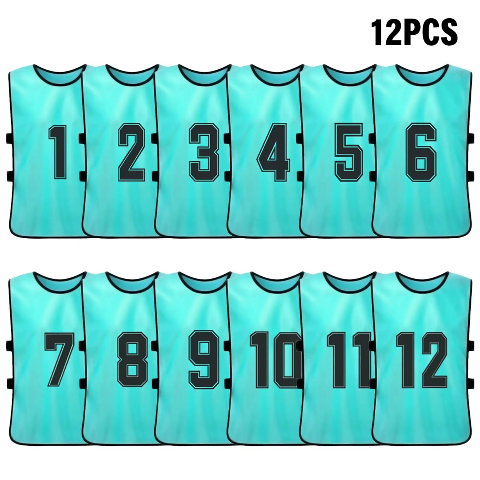 Numbered Soccer Pinnies for Adults and Youth, 6 or 2 Pack