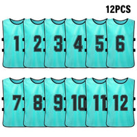 Numbered Soccer Pinnies for Adults and Youth, 6 or 2 Pack