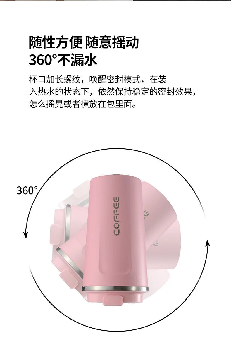 380/510ml Thermos Coffee Mug Stainless Steel Coffee Cup Temperature Display Vacuum Flask Thermal Tumbler Insulated Water Bottle - Buy online at  Vibe In Cart.