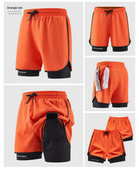 Men Running Shorts Gym Sports 2 in 1 Quick Dry Workout Training Gym Fitness Jogging Short Sweatpants Summer Hot Men Sportswear - Buy online at  Vibe In Cart.