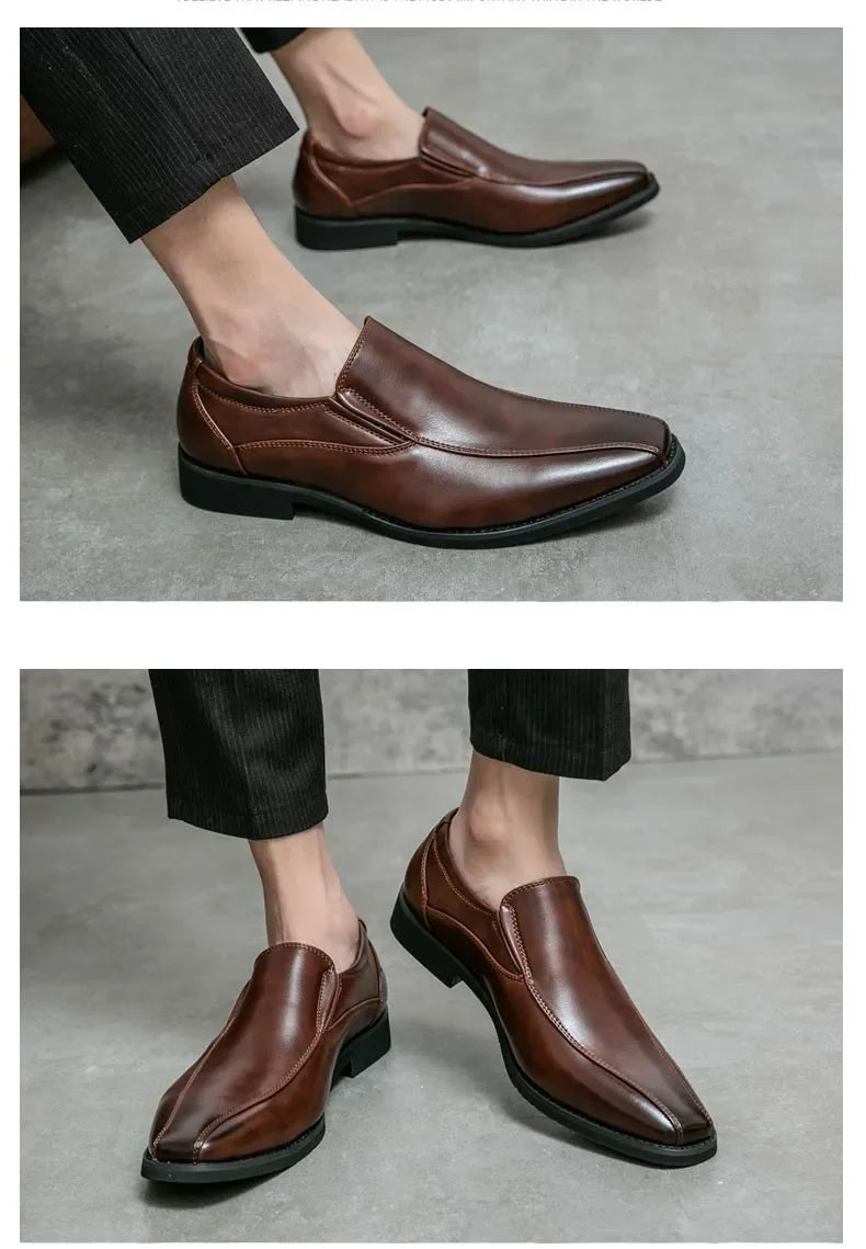 Golden Sapling Casual Business Shoes Men Loafers Formal Wedding Shoes Leisure Party Office Flats Men's Social Dress Moccasins - Buy online at  Vibe In Cart.