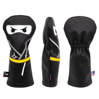 Golf Club headcover Set Aliennana Black Ninja Driver Head Cover Fairway Golf Headcvoer Hybird Blade putter Mallet Putter Covers - Buy online at  Vibe In Cart.