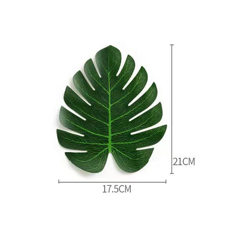 Artificial Tropical Palm Leaves Hawaiian Luau Jungle Safari Animal Theme Party Supplies Birthday Wedding Baby Shower Decoration - Buy online at  Vibe In Cart.