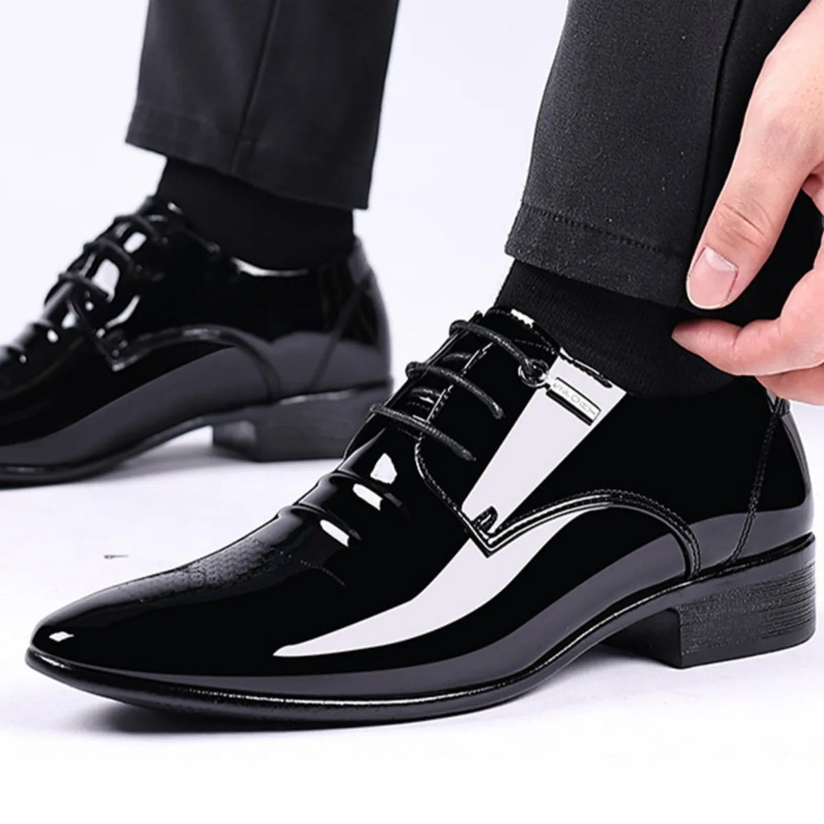 Men's Casual Dress Shoes Mesh Pattern Derby Shoe Classic Lace-up Pointed Formal Oxford Tuxedo Shoes For Men - Buy online at  Vibe In Cart.