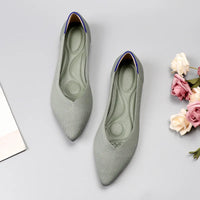 Breathable Polyester Shoes Women Spring Flats Pointy Toe Ballerinas Ladies Stretch Knitted Loafers Daily Casual Shallow Shoes - Buy online at  Vibe In Cart.