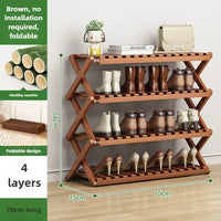 Free installation at home doorstep, simple multi-level rental house, shoe cabinet, dormitory storage, folding shoe rack - Buy online at  Vibe In Cart.