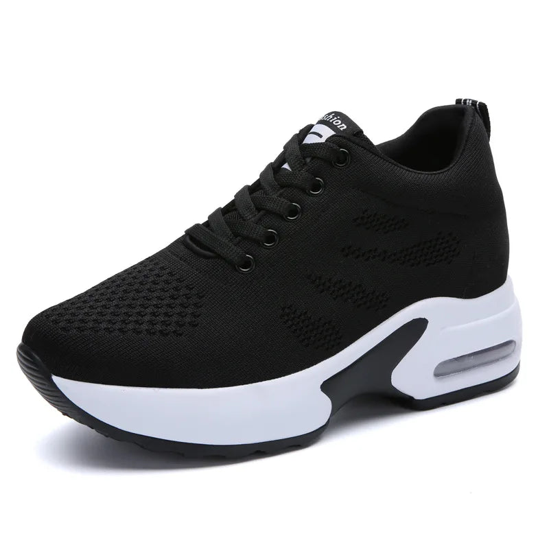 Women's Platform Mesh Breathable Sneakers Womens Spring New Casual Wedge Basket Shoes Tennis Female Thick Woman Summer Trainers - Buy online at  Vibe In Cart.