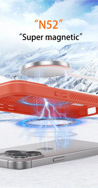 Magnetic Half-Wrapped Plastic Phone Case with Anti-Scratch Protection