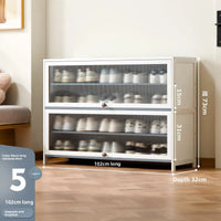 Multi-Layer Shoe Cabinet with Dustproof Large-Capacity Design