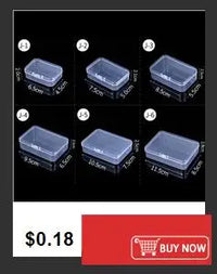 Transparent Plastic Square Desktop Document Storage Box