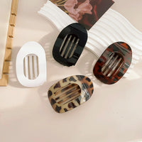 Plastic Hair Claw Clip for Women with Curved Design