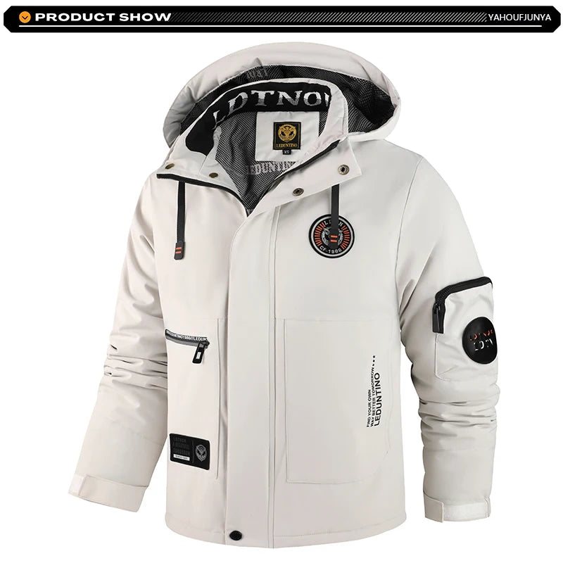 Winter Men Outdoor Windbreak Warm Travel Jacket Men Hooded Casual Fashion Sport Waterproof Climbing Trekking Jacket Male Coat - Buy online at  Vibe In Cart.