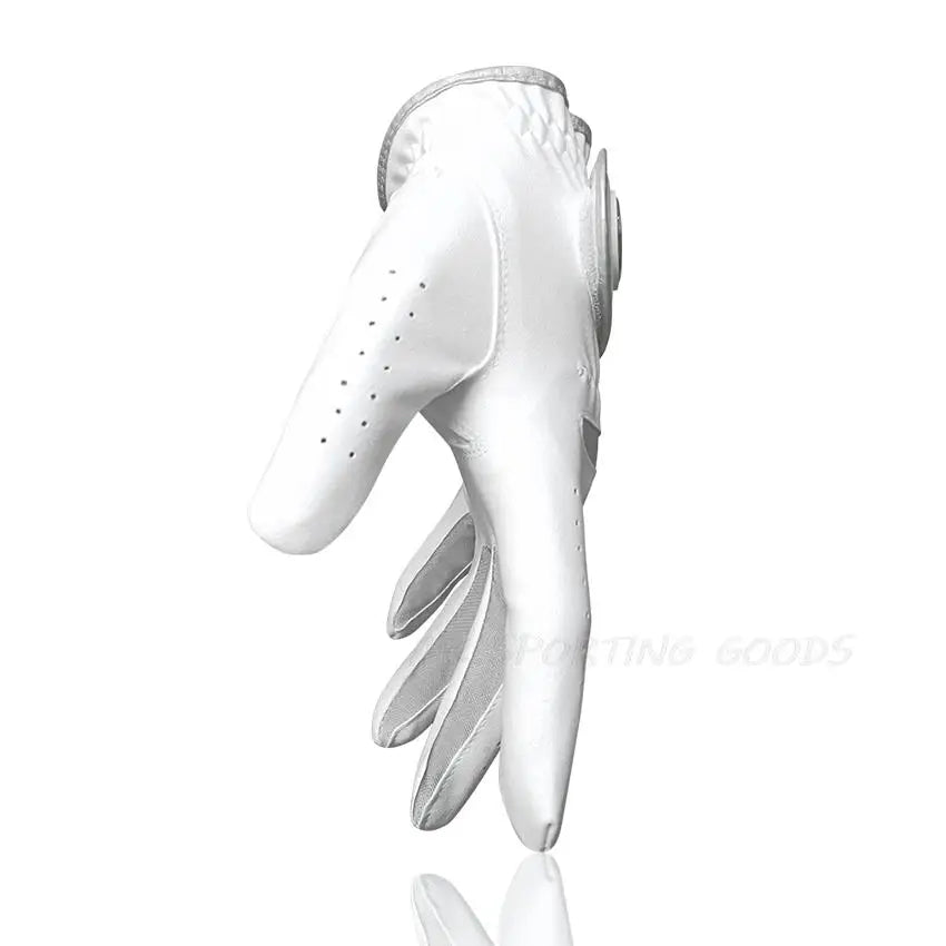 1pc Men Golf Glove Micro Soft Fabric Breathable Comfortable Fitting With Magnetic Marker Replaceable For Golfers White - Buy online at  Vibe In Cart.