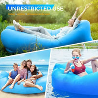 New Lazy Folding Camping Inflatable Sofa Portable Outdoor Inflatable Lounger Comfortable Outdoor Furniture Camping Air Mattress - Buy online at  Vibe In Cart.