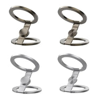 Universal Double Sided Magnetic Phone Ring Holder with Folding Stand