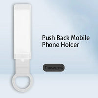 Universal Desk Holder for Mobile Phones with Finger Grip and Stand