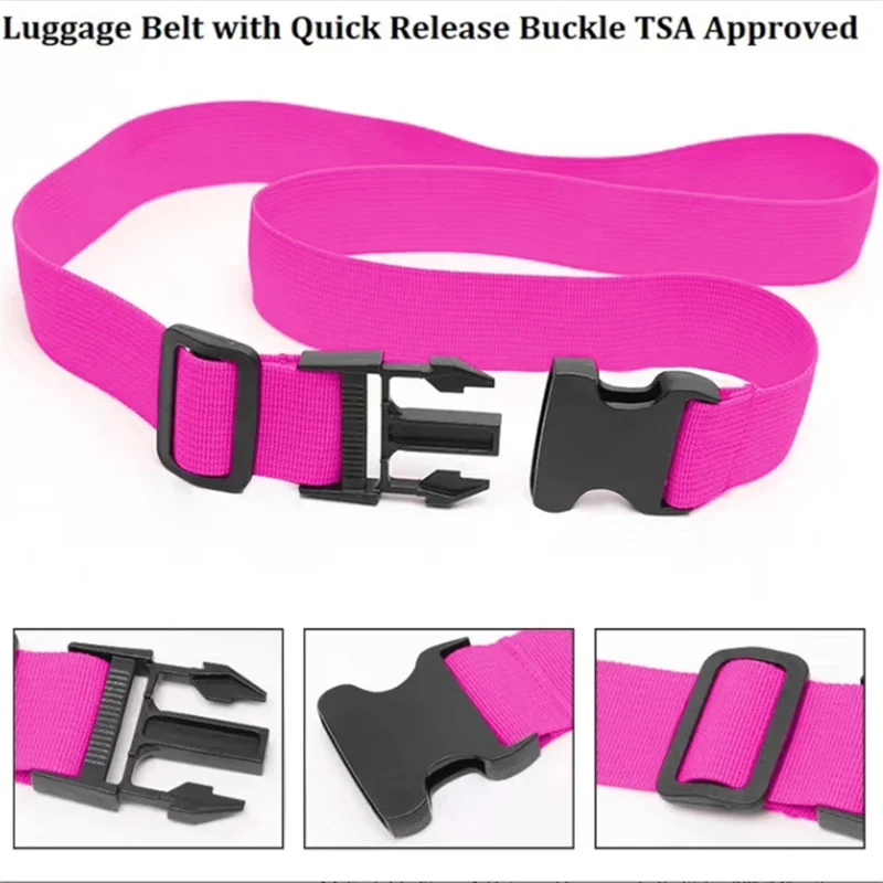 Adjustable Nylon Luggage Strap 100-200cm Length 5cm Width