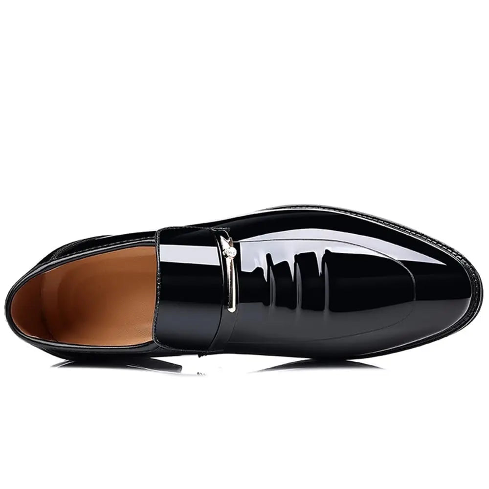Mens Dress Shoes Formal Business Oxford High Gloss Patent Slip On Loafers Comfortable Casual Driving Boat Shoe For Men - Buy online at  Vibe In Cart.