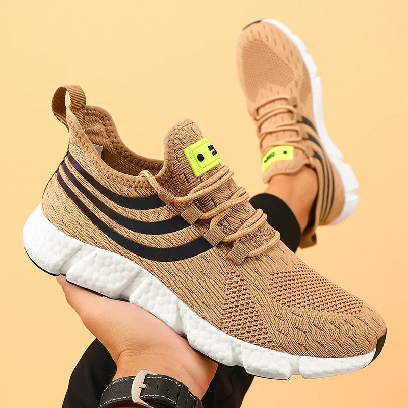 Comfortable Men's Running Shoes Summer Mesh Breathable Lightweight Outdoor Tennis Shoes Fashionable Versatile Balanced Sneakers - Buy online at  Vibe In Cart.