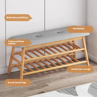 Shoe changing stool, simple doorstep stool for home use, soft cushioned stool, integrated shoe rack for entry, storage rack - Buy online at  Vibe In Cart.