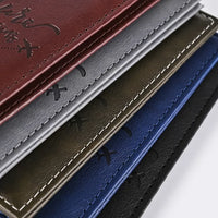 Solid PU Leather Passport Holder Wallet Card Case for Travel