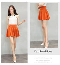 Women's Mini Pleated Flared Skirt Loose Fit Plus Size 4XL Acetate Cotton