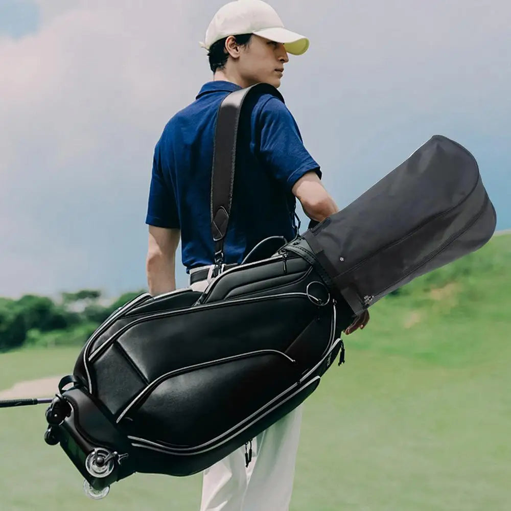 Portable Waterproof Nylon Golf Bag Rain Cover with Zipper and Buckle