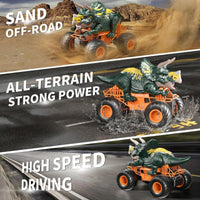 Remote Control Triceratops Toys Truck High Speed With Roar Light And For Kids 3-7 Ages Off Road Dinosaur Outdoor Cars For Boys - Buy online at  Vibe In Cart.