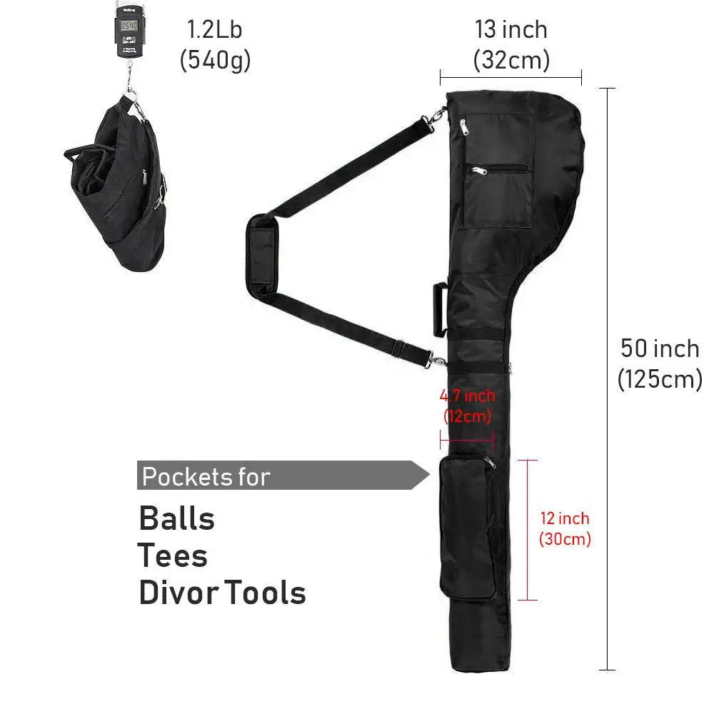 Mini Foldable Nylon Golf Bag for Training and Practice