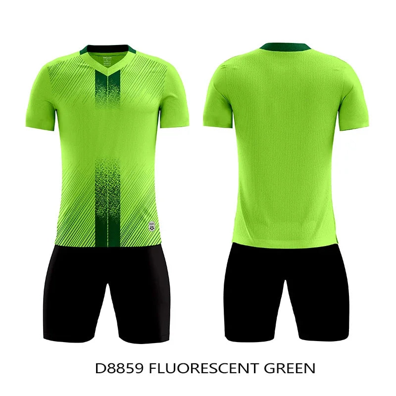 Unisex Soccer Uniform Jersey and Shorts Set for Futsal Training