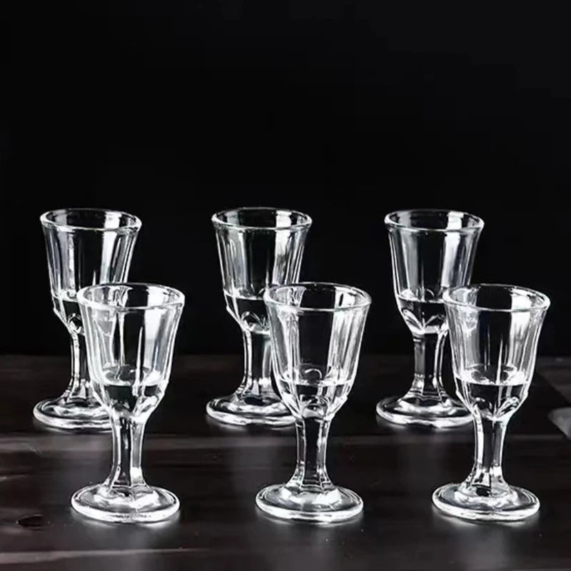 6pcs Shot Glass 10ml Small Capacity Glass Spirits Cup Goblet Spirits Cup Wine Dispenser Wholesale Transparent Cups Drinkware - Buy online at  Vibe In Cart.