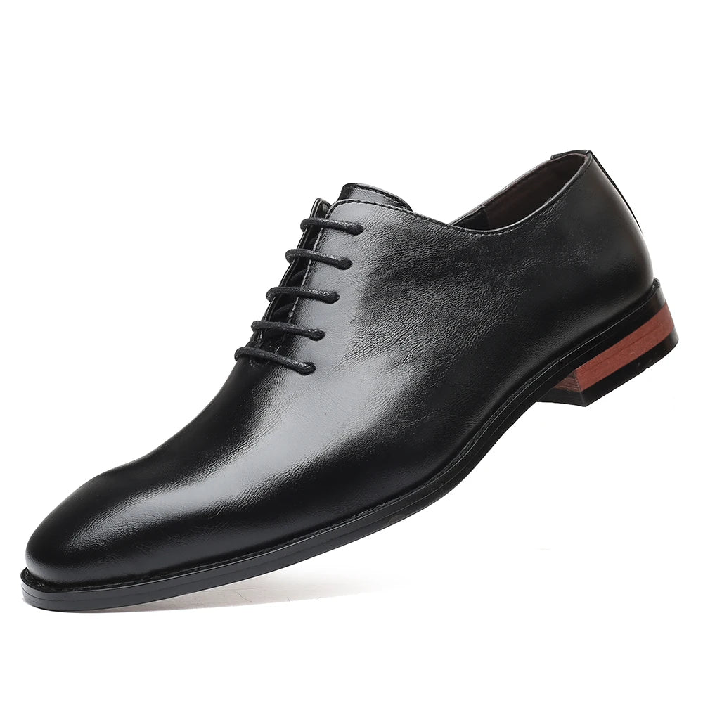 Men's Business Formal Leather Shoes Fashionable and Trendy Single Shoe With Lace up Durable and Versatile Classic - Buy online at  Vibe In Cart.
