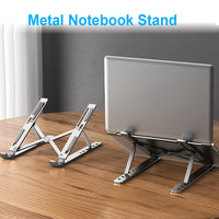 Adjustable Aluminum Alloy Laptop Stand Foldable Portable