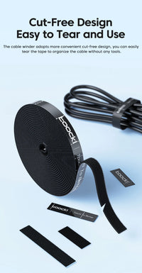 5m Nylon Tearable Cable Management Organizer, 10mm Width