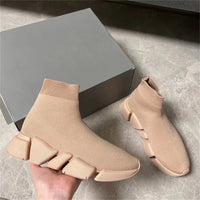 Hot Black High Top Women Socks Shoes Sneakers Breathable Couples Casual Sports Shoes Comfy Platform Sock Sneakers Men - Buy online at  Vibe In Cart.