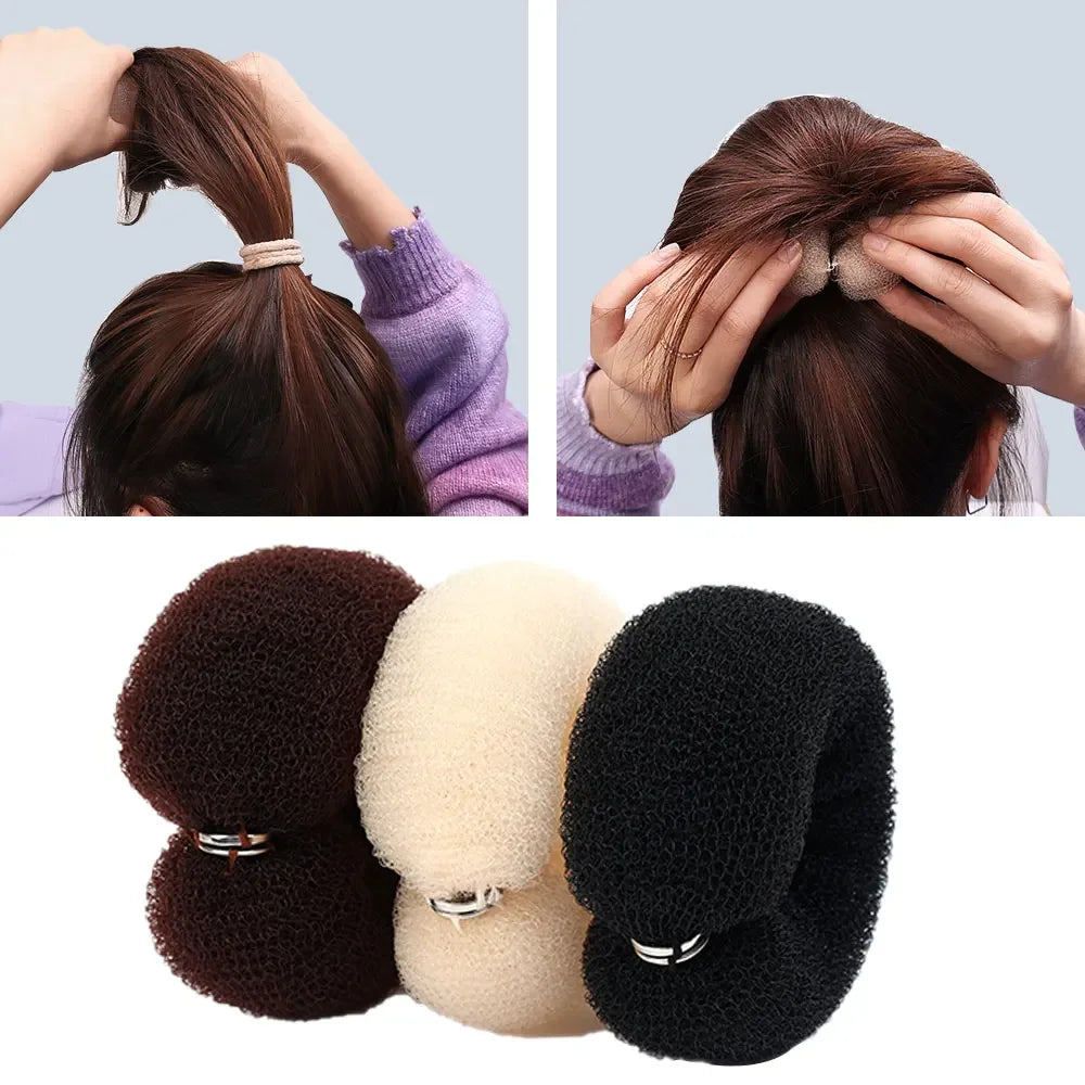 Magic Roll Foam Sponge Easy Big Ring Women Fashion Hair Bun Maker Donut Hair Styling Tools Hairstyle Hair Accessories for Girls - Buy online at  Vibe In Cart.