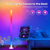 RGB LED Floor Lamp Remote & APP Control Music Sync Corner Lighting Modern Mood Lighting for Bedroom Living Room Gaming decor - Buy online at  Vibe In Cart.
