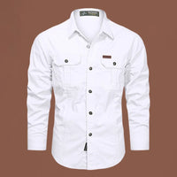 2024 Spring Cotton Cargo Shirt for Men Long Sleeve Multi-Pocket Shirts Outdoor Casual Colthing High Quality Militar Overshirt - Buy online at  Vibe In Cart.