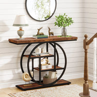 Console Table, 4-Tier Entryway Table, 41.3-Inch Industrial Sofa Table for Living Room, Foyer Hallway Table for Entrance - Buy online at  Vibe In Cart.