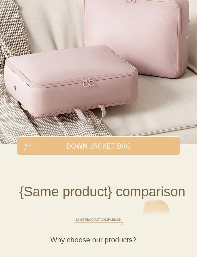 Foldable Polyester Compression Packing Bag for Clothes and Travel Storage, 1-10 Pieces