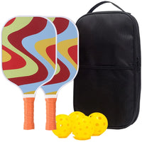 Pickleball Paddles Set-USAPA Approved Graphite Pickleball Set of 2 Rackets 4 Pickleballs Balls Beach Tennis Pickleball Racquet - Buy online at  Vibe In Cart.