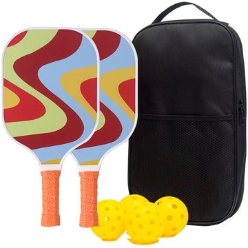 Pickleball Paddles Set-USAPA Approved Graphite Pickleball Set of 2 Rackets 4 Pickleballs Balls Beach Tennis Pickleball Racquet - Buy online at  Vibe In Cart.