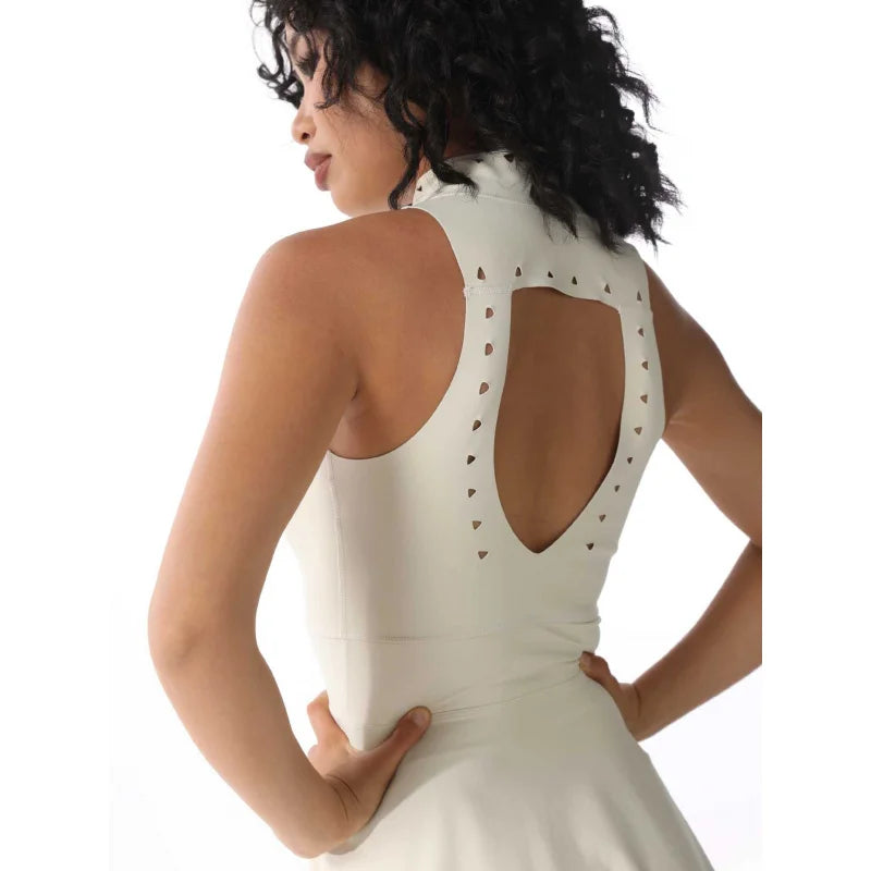 FUBEIKE Womens Dresses Sports Fitness Women's Golf Wear Breathable Tight Comfortable Back Hollow With Chest Pad Yoga Outfit Set - Buy online at  Vibe In Cart.